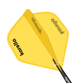Karella Dart Karella Ultimo Flights Dart Flight Dartflights Standard in praktischer Dose Gelb