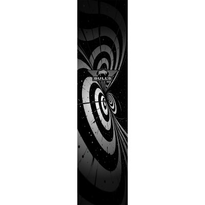 BULLS NL Dartmatte Dartteppich Illusion Carpet Dartmat Black and White 241 x 55cm