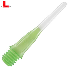 L-Style Lippoint Long TwoTone Point Softdart Spitze Soft Tip 2BA Grün