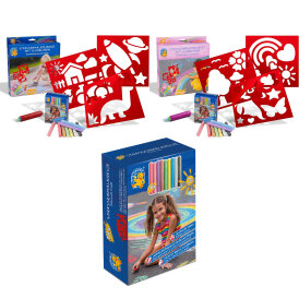 Straßenmalkreiden MALEFIX von PUSTEFIX Schablonen...