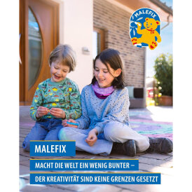Straßenmalkreiden MALEFIX von PUSTEFIX Schablonen Set Mal-Spaß mit höchstem Spielwert Einhorn