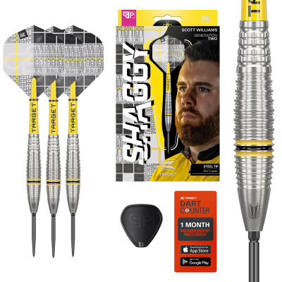 Target Steel Darts SWISS Point Scott Williams Shaggy G2 Generation 2 90% Tungsten Steeltip Dart Steeldart