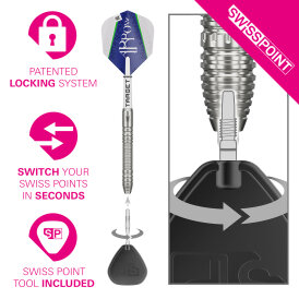 Target Steel Darts SWISS Point Shane McGuirk The Arrow G1 Generation 1 90% Tungsten Steeltip Dart Steeldart 23 g