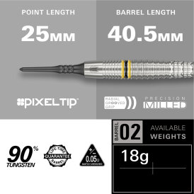 Target Soft Darts Scott Williams Shaggy G2 Generation 2 90% Tungsten Softtip Dart Softdart 18 g