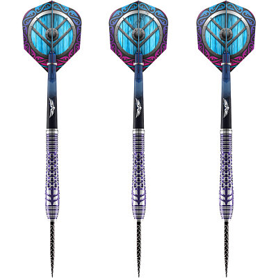 "Leicht bespielt" - Shot Steel Dart Viking Shield Maiden 90% Tungsten Steeltip Darts Steeldart 23 g