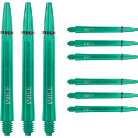 one80 Proplast Vice Shaft 3 3er Satz Dartshaft mit Federring Jade M Mittel