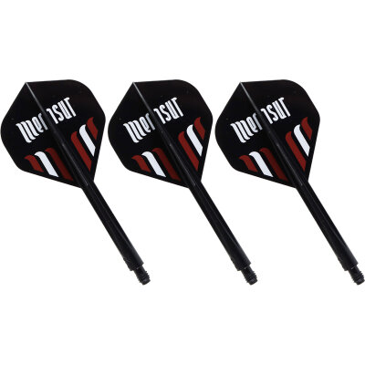 Condor Dart Flights Shafts AXE Mensur Suljovic The Gentle Inspiration 2 - 2 in1 Schaft-Flights-System Standard Nr.2 L Lang