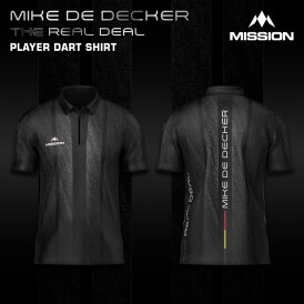 Mission Darts Mike De Decker - The Real Deal Matchshirt Dart Shirt Dartshirt Trikot Design 2025 Größe M