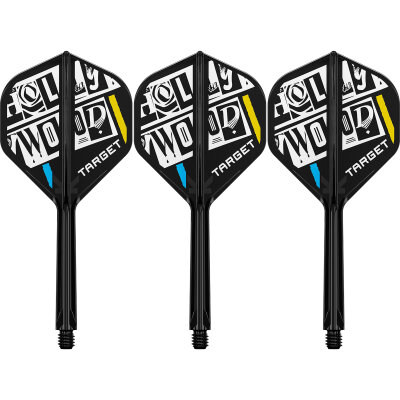 Target Dart K-Flex Flight- Schaftsystem Chris Dobey Hollywood patentierten Twist-System Standard Nr.2 M Mittel