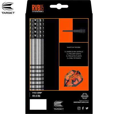 Target Soft Darts Raymond van Barneveld RVB G3 Generation 3 95% Tungsten Softtip Dart Softdart 20 g / leicht bespielt