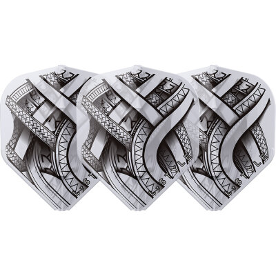 L-Style Champagne Dart Flights L1EZ Mike De Decker Standard Type A Black-CLW