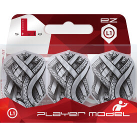 L-Style Champagne Dart Flights L1EZ Mike De Decker Standard Type A Black-CLW