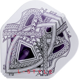 L-Style Champagne Dart Flights L1EZ Mike De Decker Standard Type B Clear