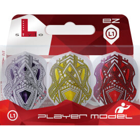 L-Style Champagne Dart Flights L1EZ Mike De Decker Standard Type B Clear