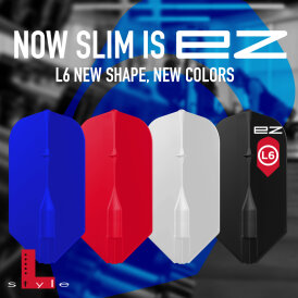 L-Style Champagne Dart Flights L6EZ Slim Schwarz