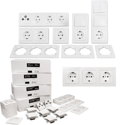 McPower Flair Schalter, Steckdosen, Antennendose usw. wei� verschiedene Ausf�hrungen