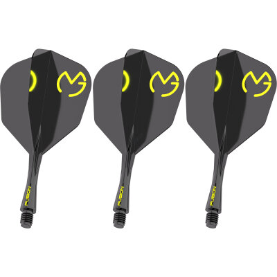 Winmau Dart Fusion MvG Michael van Gerwen PacMan Flight- Schaftsystem Nr.6 S Kurz