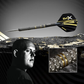 Winmau Steel Darts MvG Michael van Gerwen 5-Jahres-Jubiläums Evo X Dart 90% Tungsten Steeltip Dart Steeldart 24 g