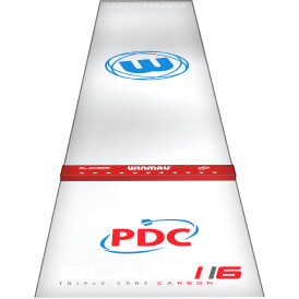 "B-Ware" - Winmau Dart Clearzone transparente PVC Dart Mat mit integrierter Oche Dartmatte