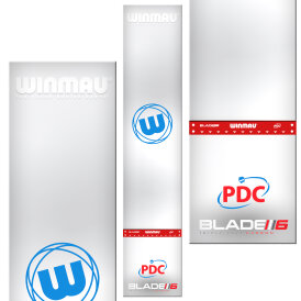 Winmau Dart Clearzone transparente PVC Dart Mat mit integrierter Oche Dartmatte / B-Ware
