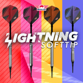 BULLS NL Soft Darts Lightning 80% Tungsten Softip Darts Softdart