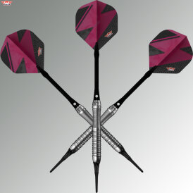 BULLS NL Soft Darts Lightning Pink 80% Tungsten Softip Darts Softdart 19 g