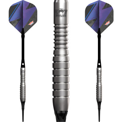 BULLS NL Soft Darts Lightning Blue 80% Tungsten Softip Darts Softdart 20 g