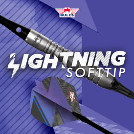 BULLS NL Soft Darts Lightning Blue 80% Tungsten Softip Darts Softdart 20 g
