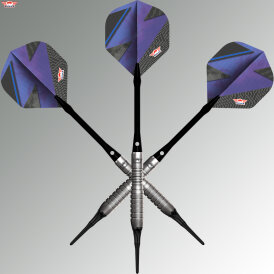 BULLS NL Soft Darts Lightning Blue 80% Tungsten Softip Darts Softdart 20 g