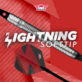 BULLS NL Soft Darts Lightning Red 80% Tungsten Softip Darts Softdart 21 g