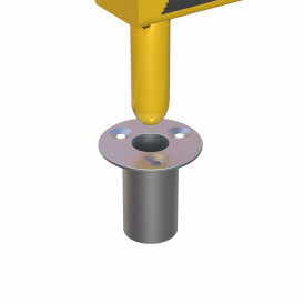 BULLS NL Yellow Metal Oche bedruckt incl.2 Aluminium Hülsen