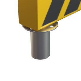 BULLS NL Yellow Metal Oche bedruckt incl.2 Aluminium Hülsen