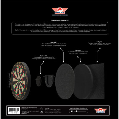 BULLS NL Dartboard Silencer Dart Schallschutz f�r Steeldartboards aller Hersteller