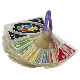 "Verpackung beschädigt" - Mattel UNO H2O TO GO wasserfest mit Karabinerhaken Perfekt als Strand Spielzeug oder Reisespiel MATTEL Games P1703