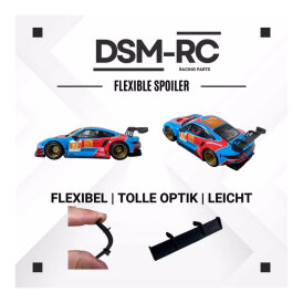 DSM - RC Flexibler Slotcar Spoiler kompatibel zu Carrera Digital 124 Porsche 911 RSR