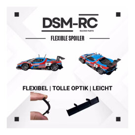 DSM - RC Flexibler Slotcar Spoiler Ferrari 296 GT3 kompatibel zu Carrera Digital 132 - Evolution