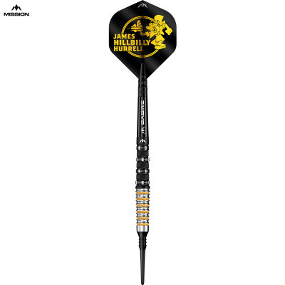 Mission Darts Soft Darts James Hurrell V2 Hillbilly 95% Tungsten Softtip Darts Softdart 20 g