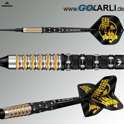 Mission Darts Soft Darts James Hurrell V2 Hillbilly 95% Tungsten Softtip Darts Softdart 20 g