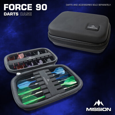 Mission Darts Force 90 EVA Dart Case Strong Protection Darttasche Dartcase Dartbox Wallet