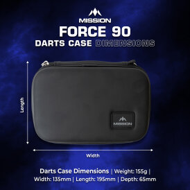 Mission Darts Force 90 EVA Dart Case Strong Protection Darttasche Dartcase Dartbox Wallet
