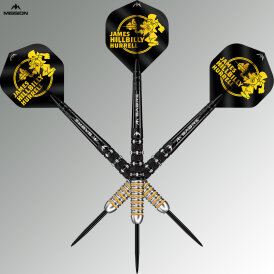 Mission Darts Steel Darts James Hurrell V2 Hillbilly 95% Tungsten Steeltip Darts Steeldart 26 g