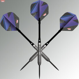 BULLS NL Steel Darts Lightning Blue 80% Tungsten Steeltip Darts Steeldart 26 g