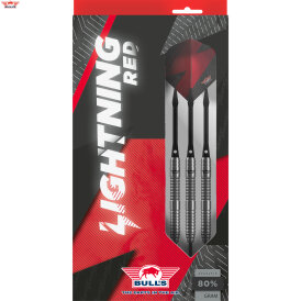 BULLS NL Steel Darts Lightning Red 80% Tungsten Steeltip Darts Steeldart