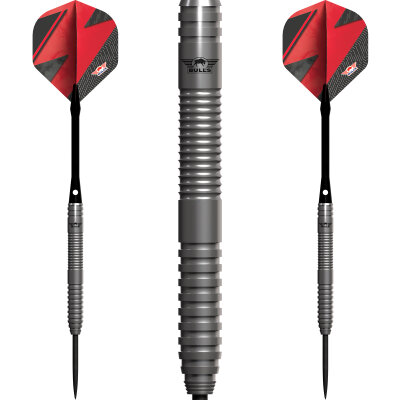 BULLS NL Steel Darts Lightning Red 80% Tungsten Steeltip Darts Steeldart 21 g