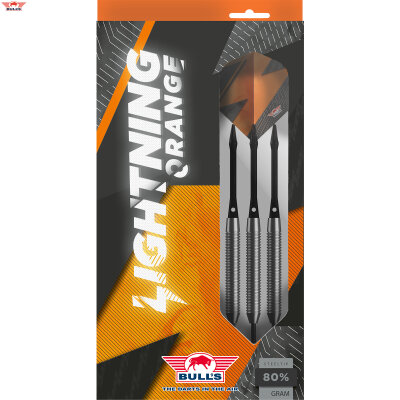 BULLS NL Steel Darts Lightning Orange 80% Tungsten Steeltip Darts Steeldart