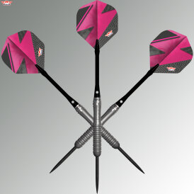 BULLS NL Steel Darts Lightning Pink 80% Tungsten Steeltip Darts Steeldart