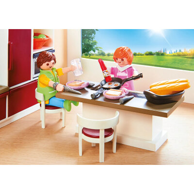 Playmobil City gro�e Familien K�che und vielem weiteren Zubeh�r 9269