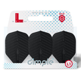 L-Style Dart Flights L1EZ Dimple Standard Dartflights Schwarz