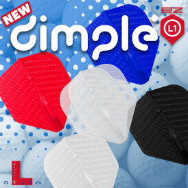 L-Style Dart Flights L1EZ Dimple Standard Dartflights Blau