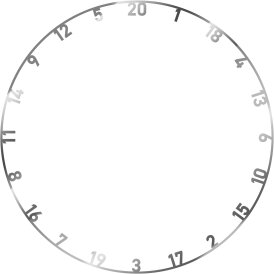 BULL´S NL Metal Number Ring Set Numern Ring...